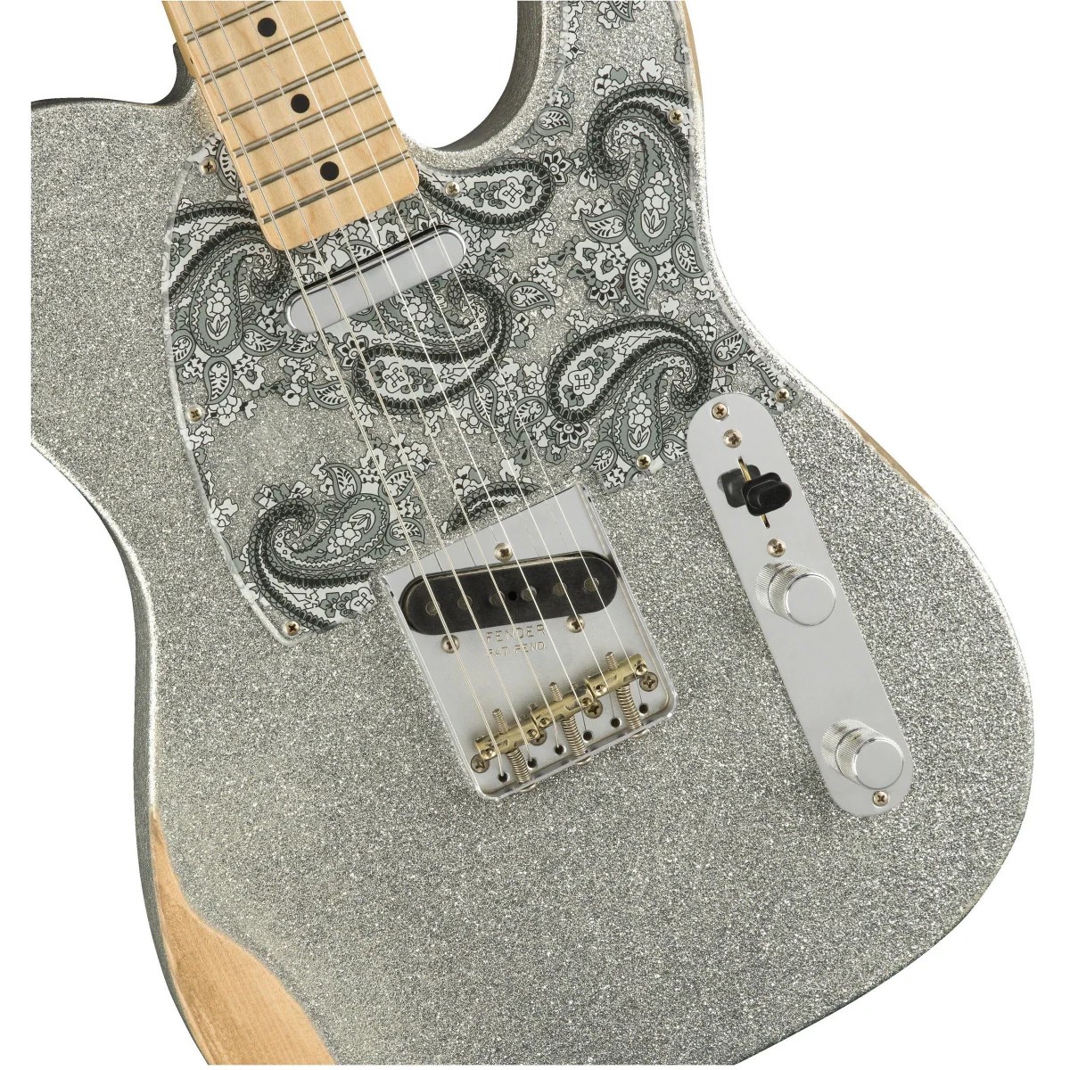 ĐÀN GUITAR ĐIỆN FENDER ARTIST BRAD PAISLEY ROAD WORN TELECASTER SS MAPLE FINGERBOARD 