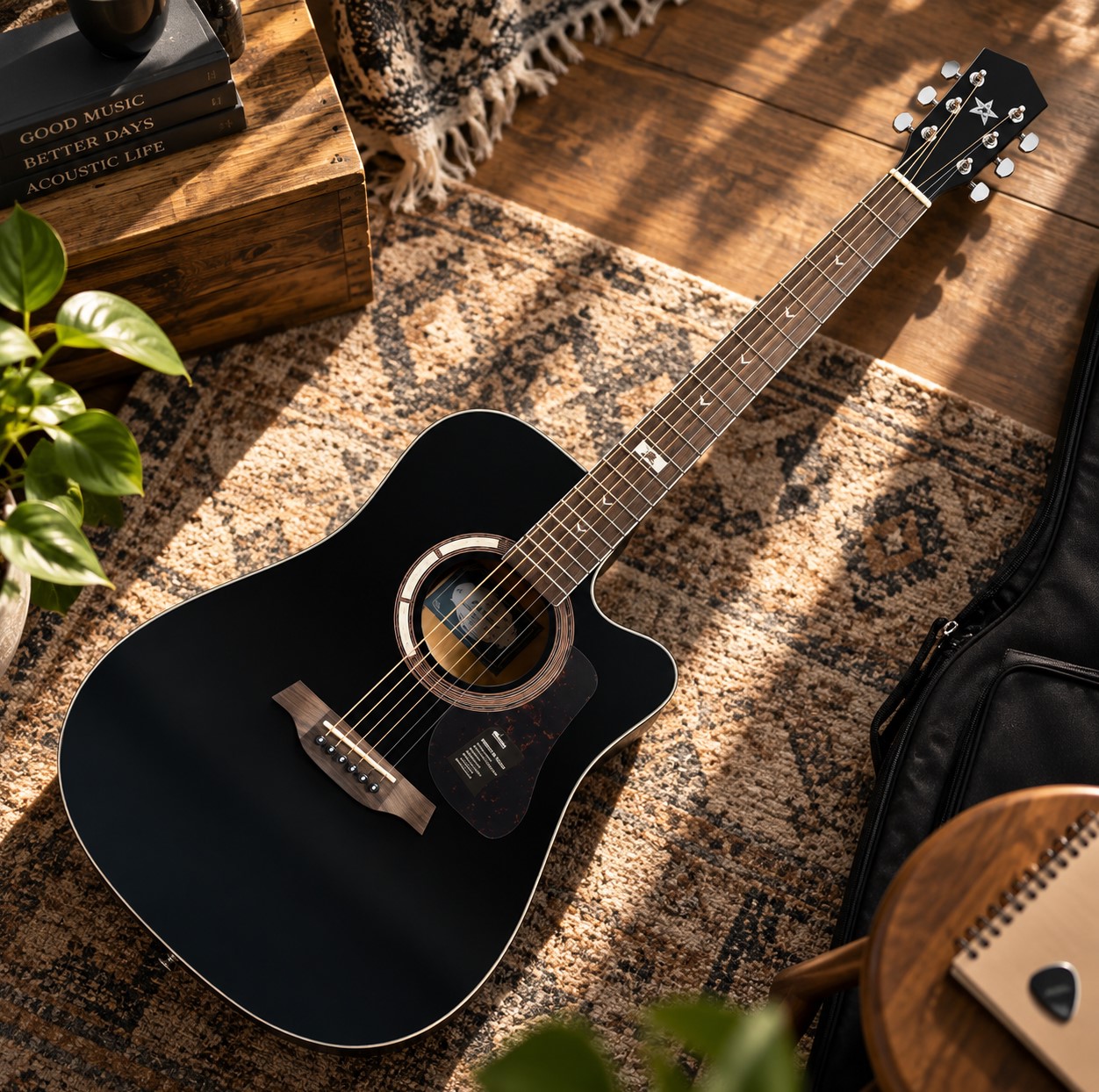 ĐÀN GUITAR ACOUSTIC MANTIC GT1DC