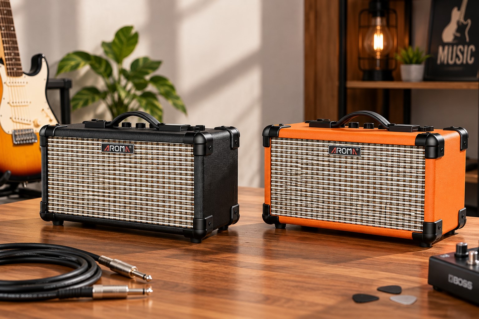 AMPLIFIER AROMA TM-15, COMBO 15W 